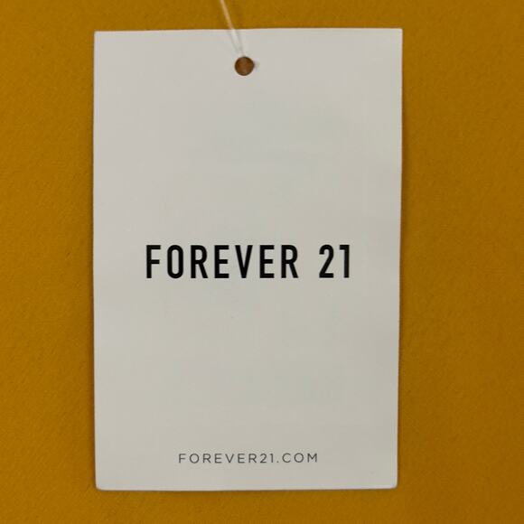 Forever 21 Mustard Yellow Cowl Slip Dress Small Satin Spaghetti Straps NWT - Picture 8 of 11